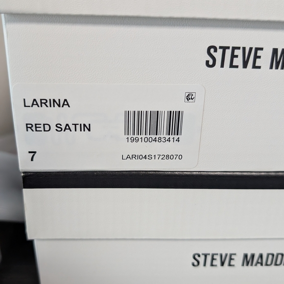 Steve Madden Scarlet Satin Ankle Tie Heels - Picture 4 of 5